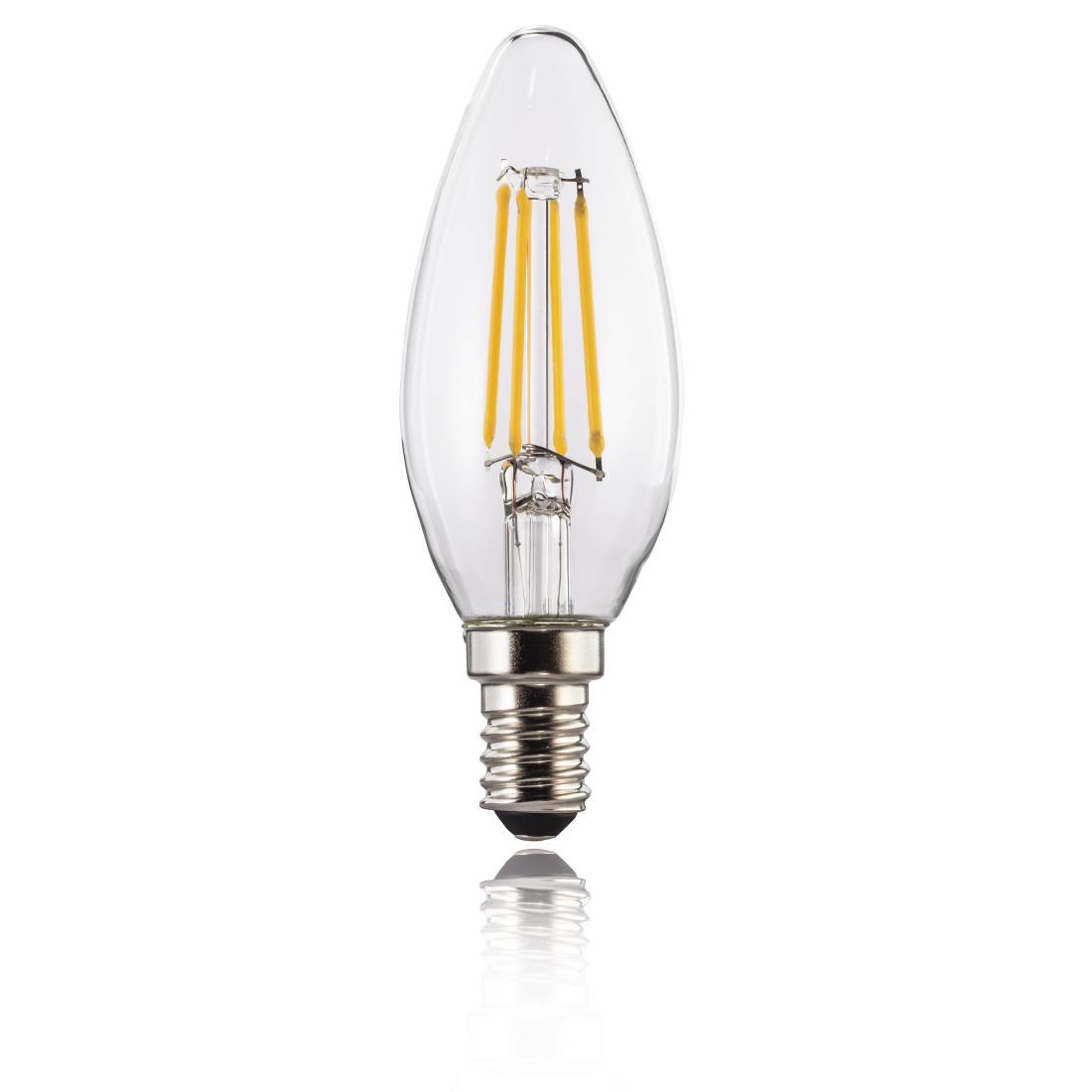 Xavax LED-Kerzenlampe E14 470lm | ersetzt 40W (warmweiß) 2er Set