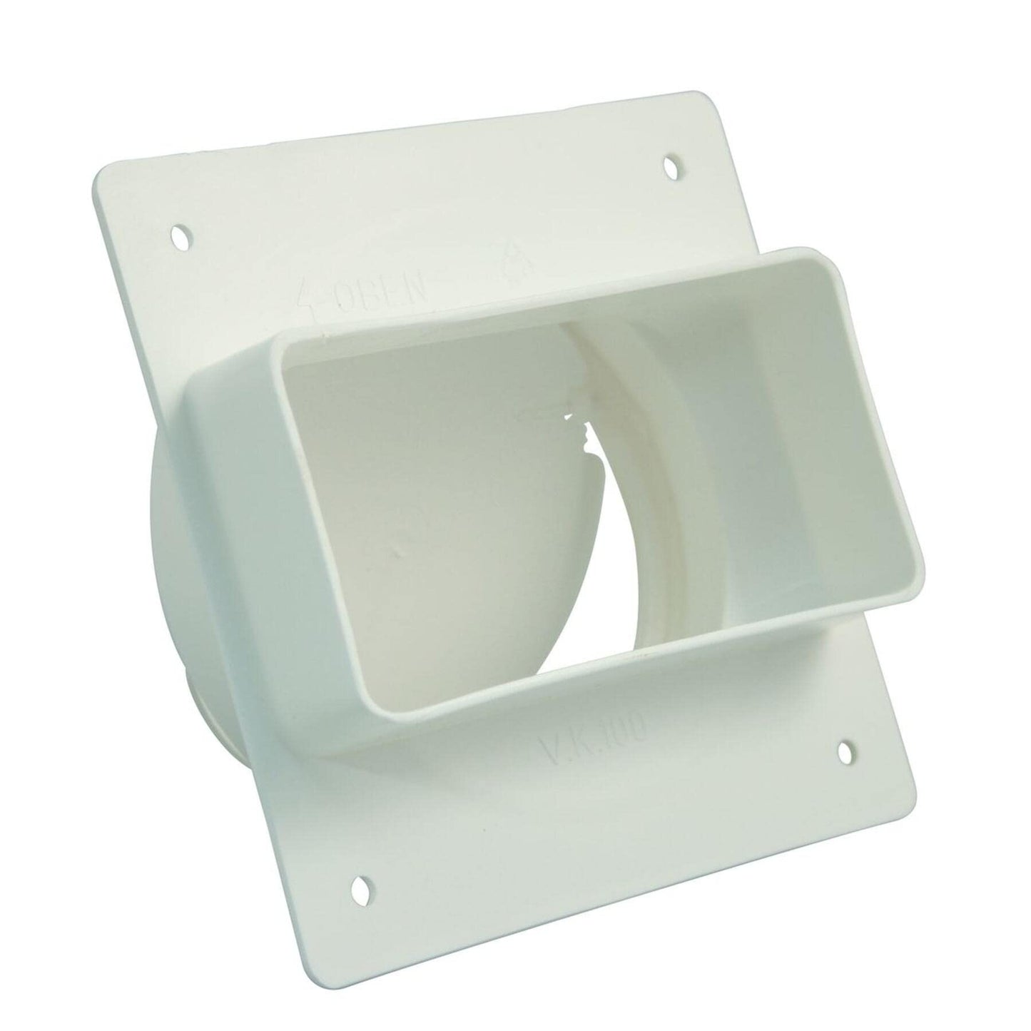 Adapter FLAKA m.Rückstauklappe Rohranschl. 99,5mm (Da),weiß