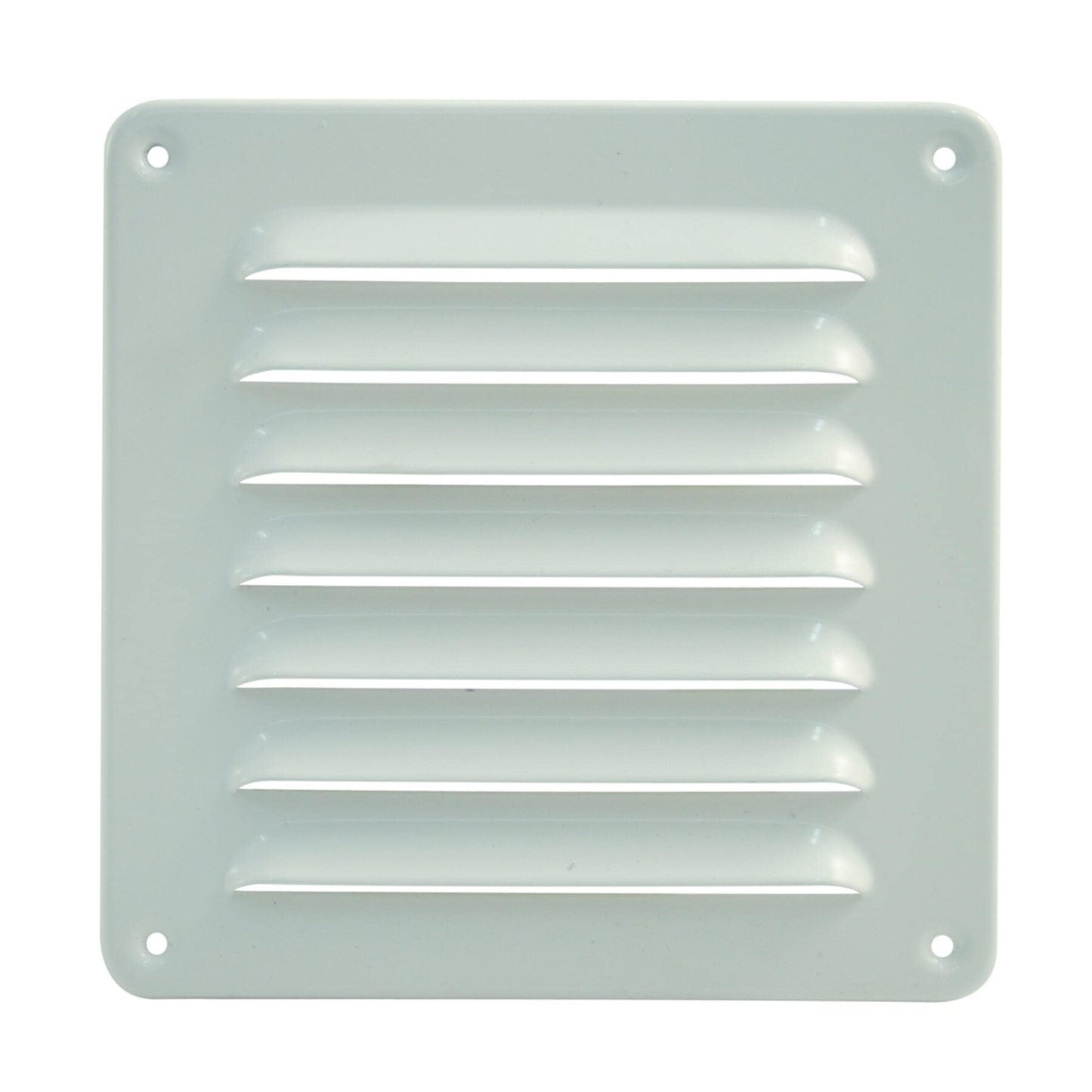 Lüftungsgitter aus Aluminium wetterfest, 195x195mm, weiß