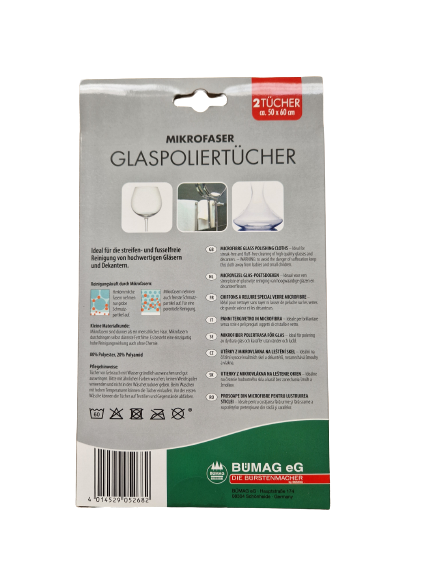 Glaspoliertuch 2 Stück