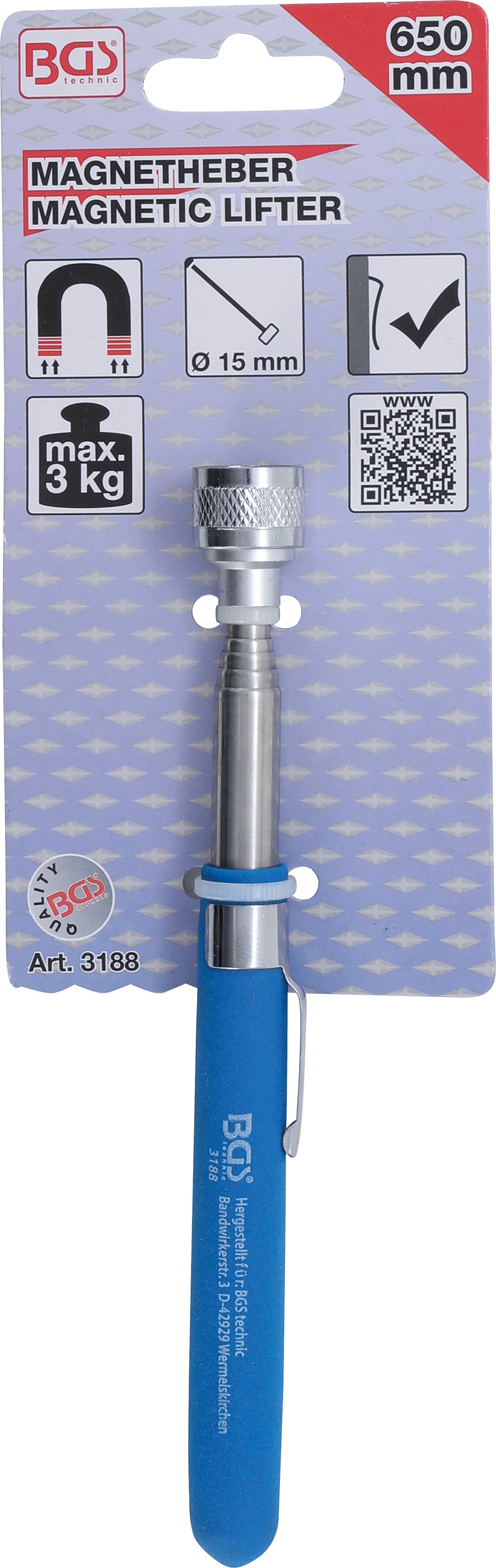 BGS Magnetheber | 650 mm | Zugkraft 3 kg
