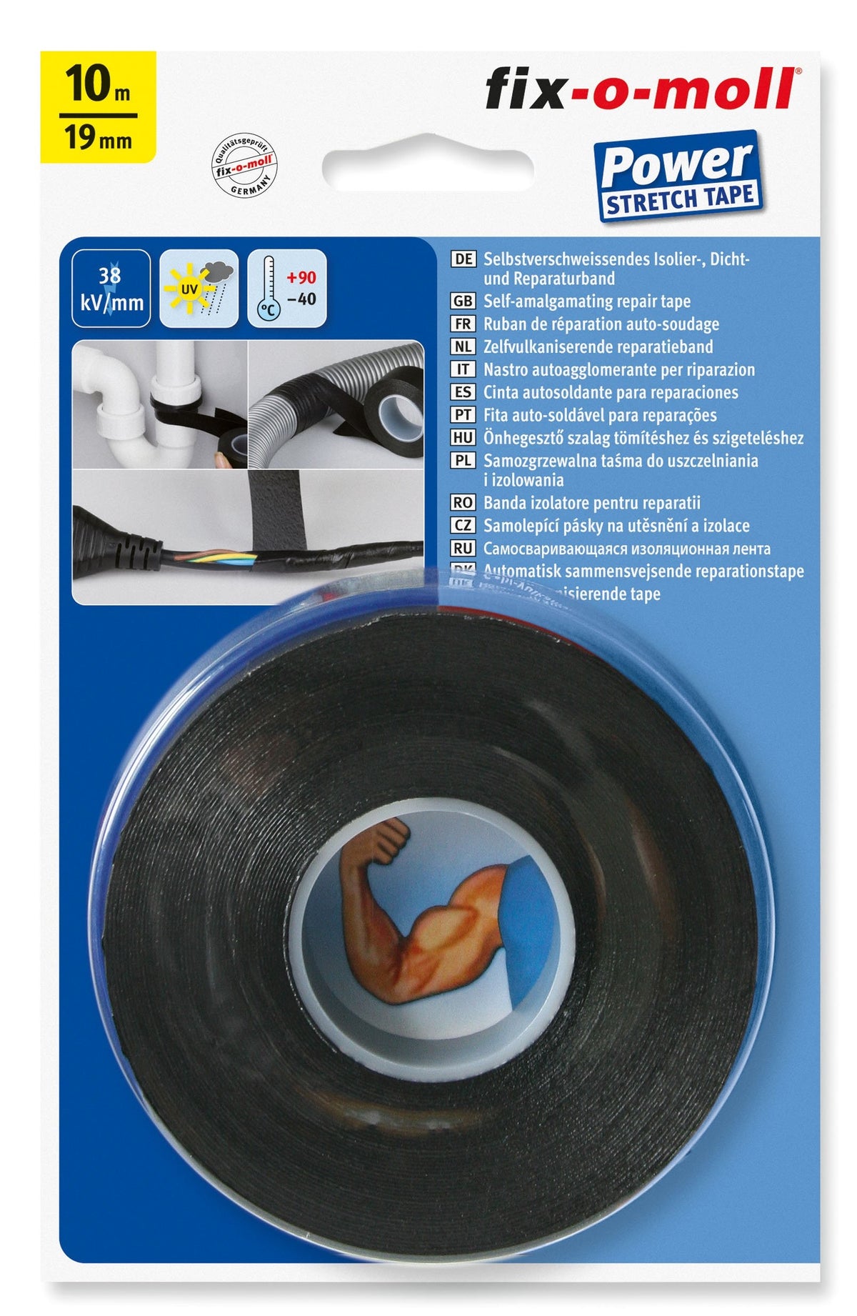 SelbstverschweißendesBand schwarz10m19mm