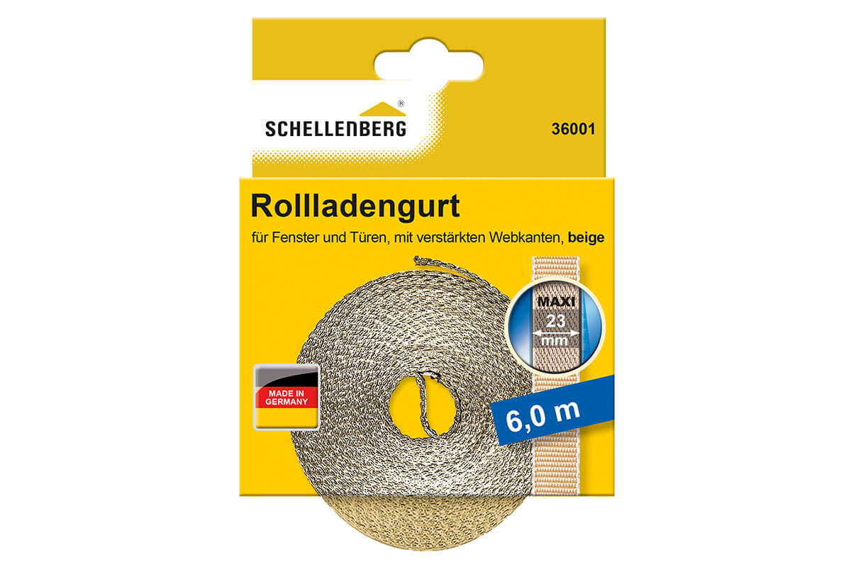 Schellenberg Rolladengurt "Maxi" | 6 m lang | beige