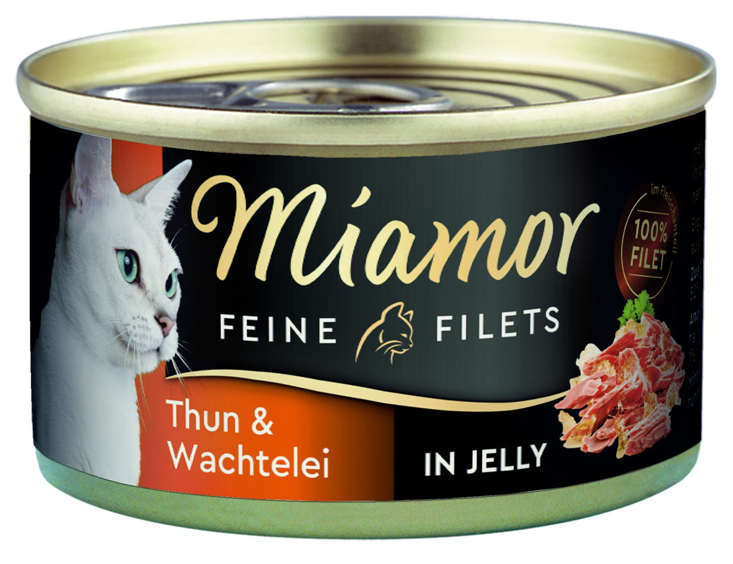 Miamor Feine Filets Thunfisch & Wachtelei, Dose 100 g