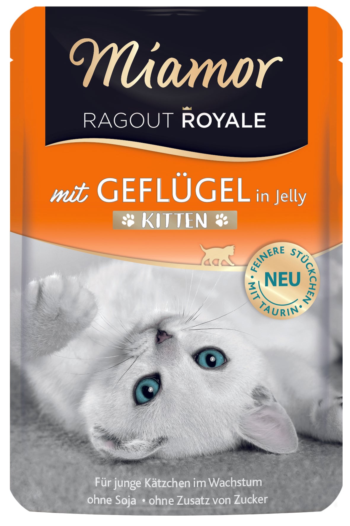 Miamor Ragout Royal Kitten Geflügel, Portionsbeutel 100 g