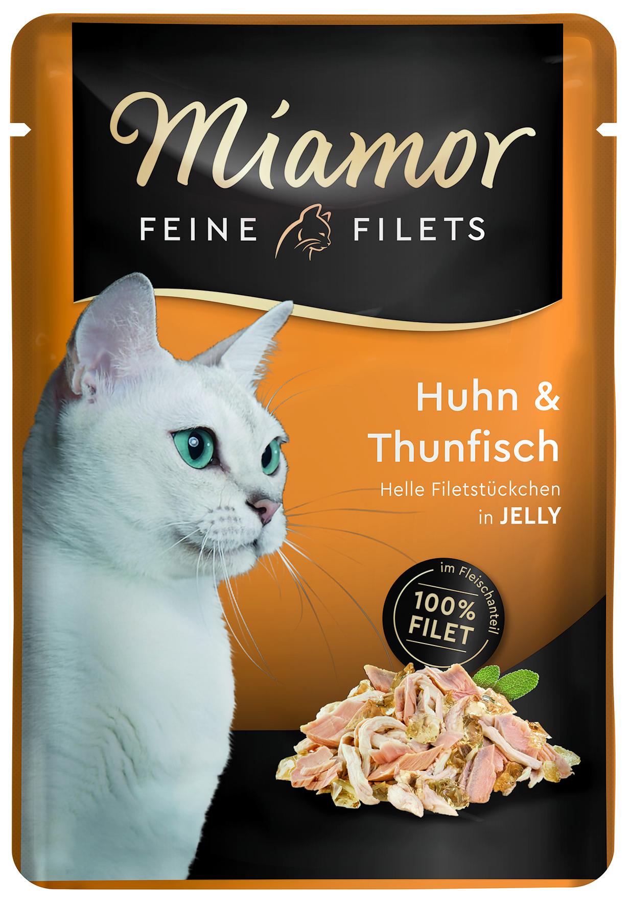 Miamor Feine Filets Huhn & Thunfisch, Portionsbeutel 100 g