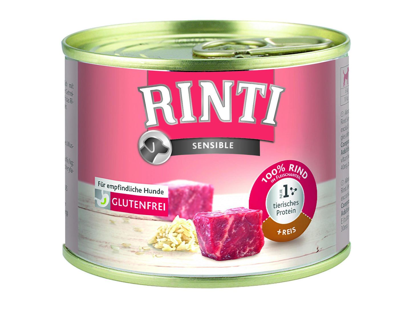 Rinti Sensible Rind & Reis, Dose 185 g