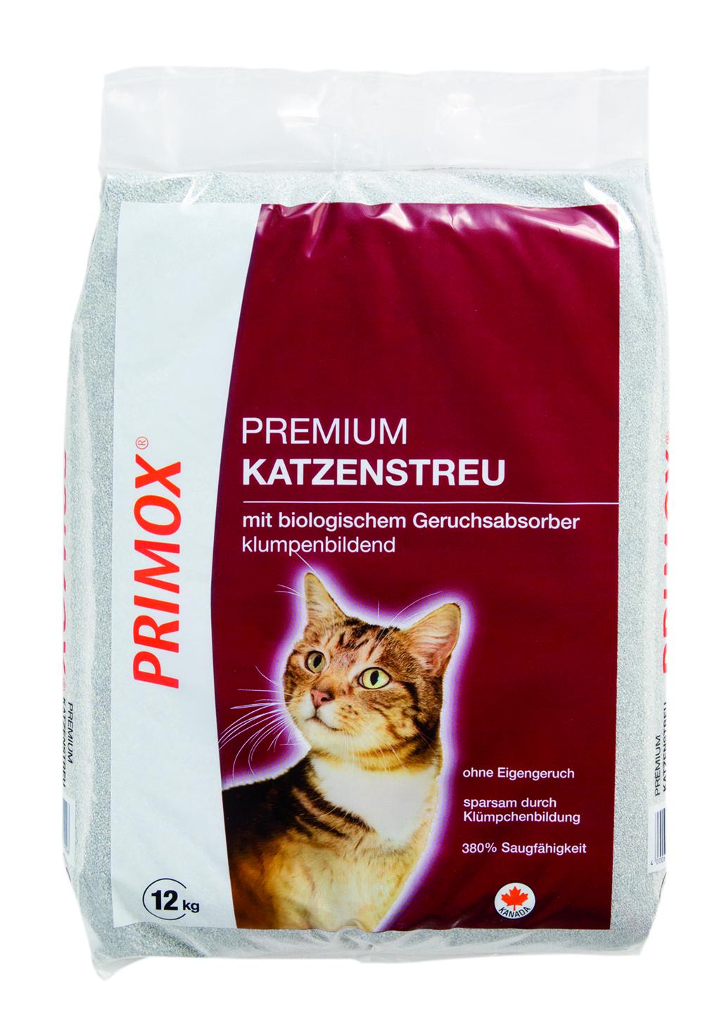 Primox Katzenstreu Premium mit Geruchsabsorber, 12kg
