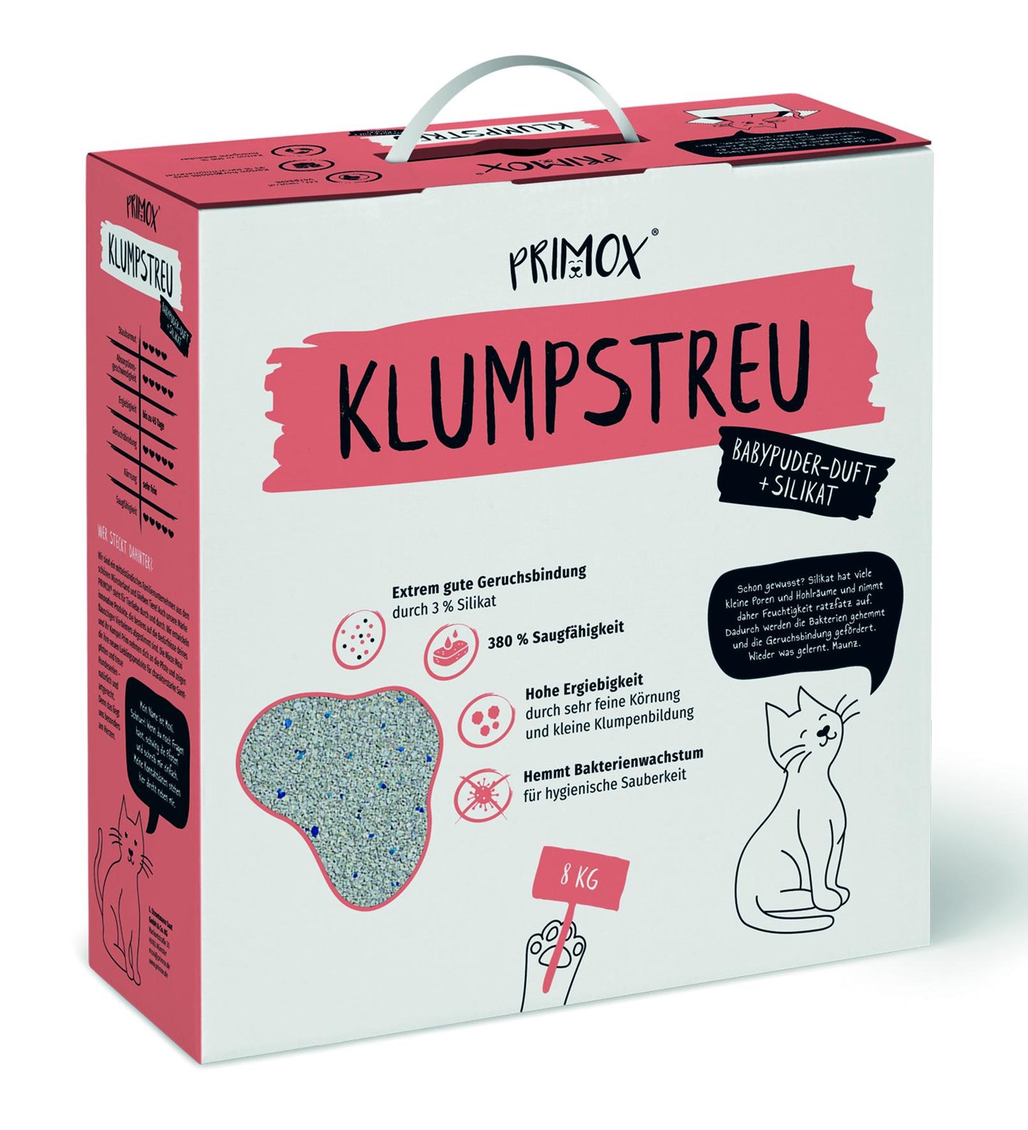 Primox Premium Katzenstreu + Silikat 8 kg