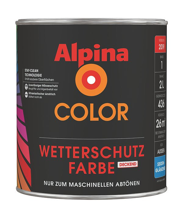 Wetterschutzfarbe 2 L Mix Basis 1