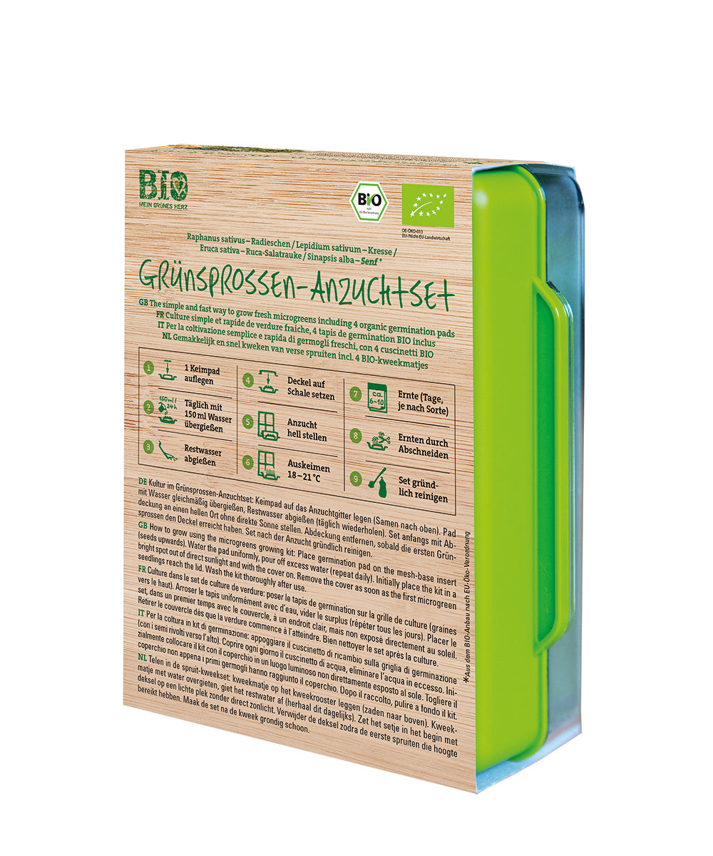 Sperli s Grünsprossen-Anzuchtset mit vier BIO-Same