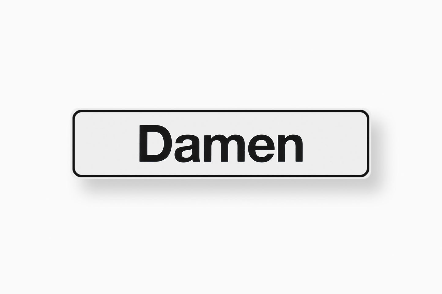 Schild Damen 200x48 mm Kunststoff weiß, selbstklebend