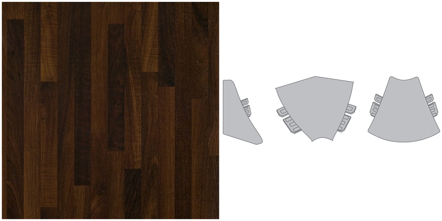 Arbeitsplatten Wandanschlussleisten Innenecke | Noce Butcherblock