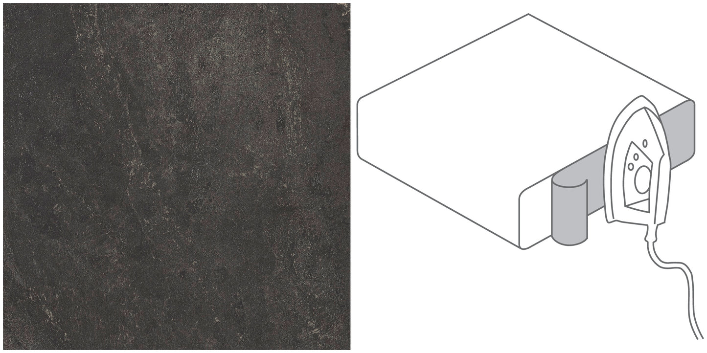 Arbeitsplatten Schmelzkleberkante 650x44x0,3mm | Bronzit Schwarz