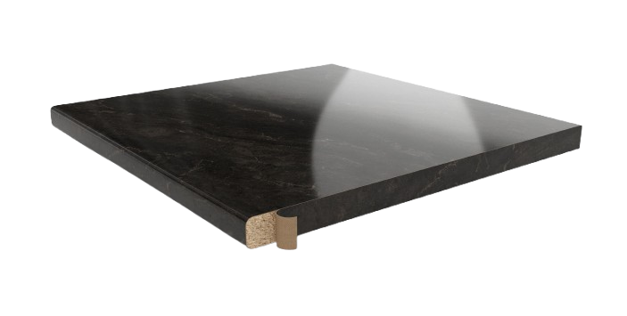 Arbeitsplatten Schmelzkleberkante 650x44x0,3mm | Bronzit Schwarz