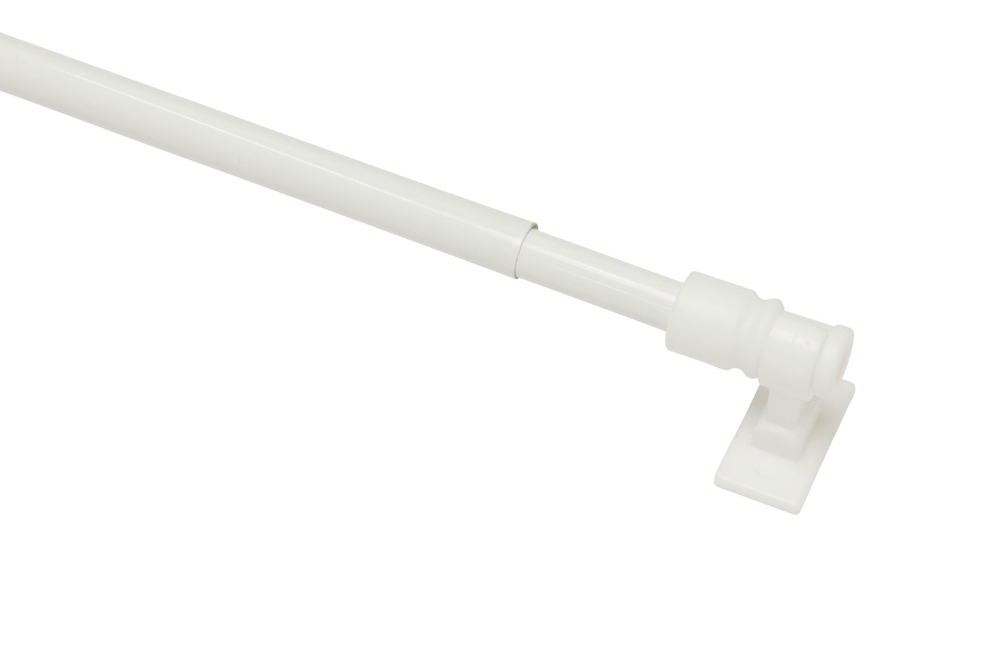 Caféhausstange California, Metall/Kunststoff, Ø 10/12 mm, weiß, 120-225 cm