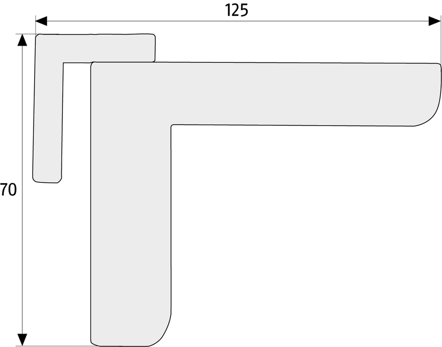 Türschliesser 2603 weiß für max. 20kg Tür