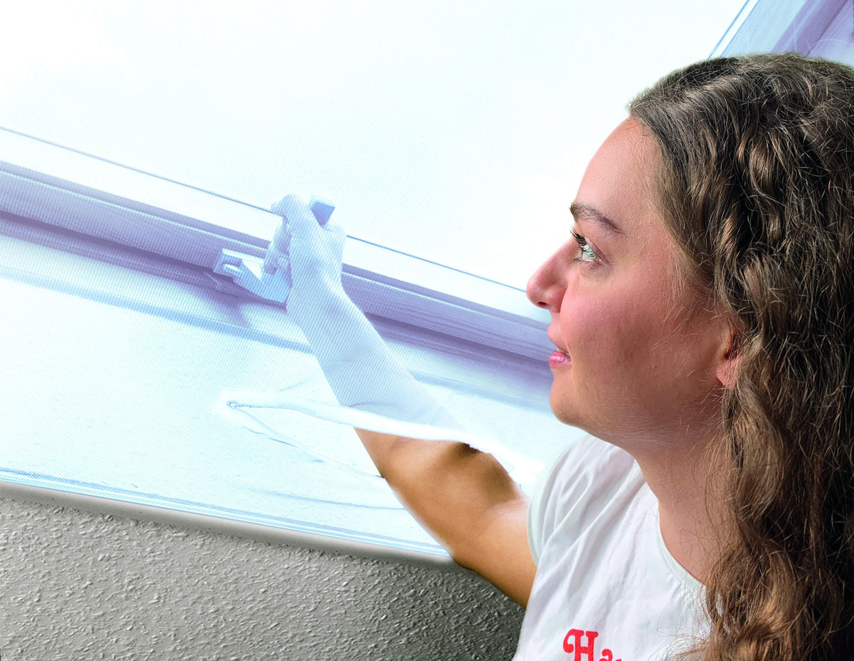 Schellenberg Fliegengitter für Dachfenster mit Reißverschluss 150 x 180 cm | weiß