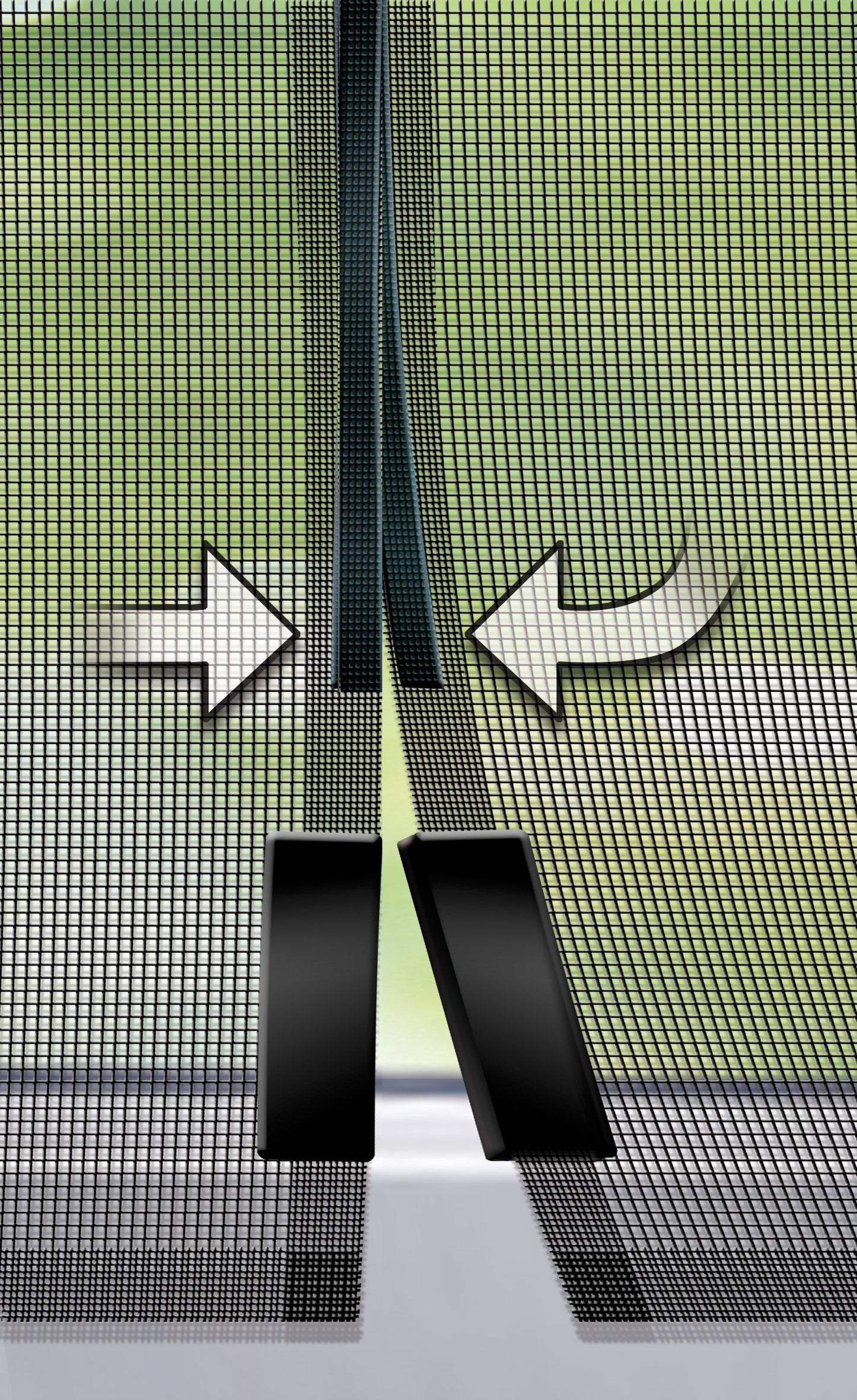 Schellenberg Fliegengitter-Magnetvorhang 90 x 210 cm | anthrazit