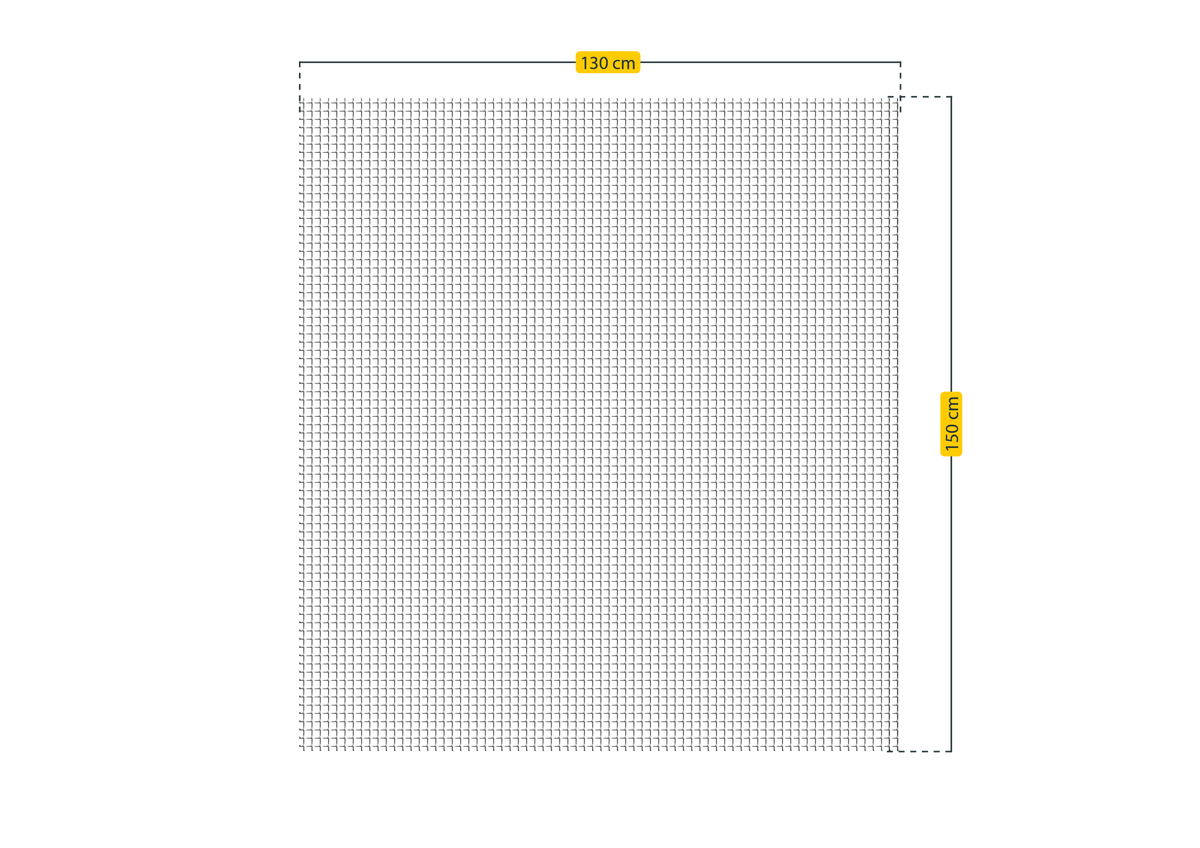 Schellenberg Fliegengitter 130 x 150 cm für Fenster | weiß