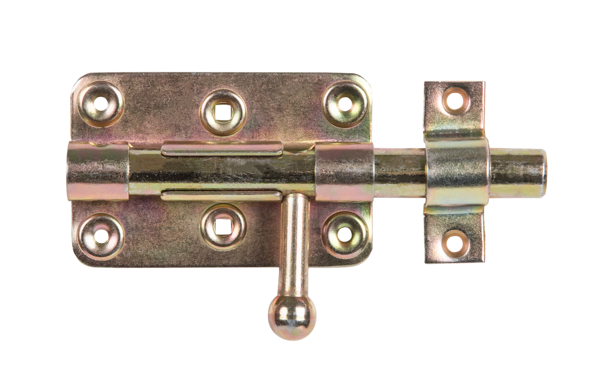 Bolzen-Schlossriegel,gbvz,bef.Schl99/140 100x160x60x140mm,vzbunt chrom.