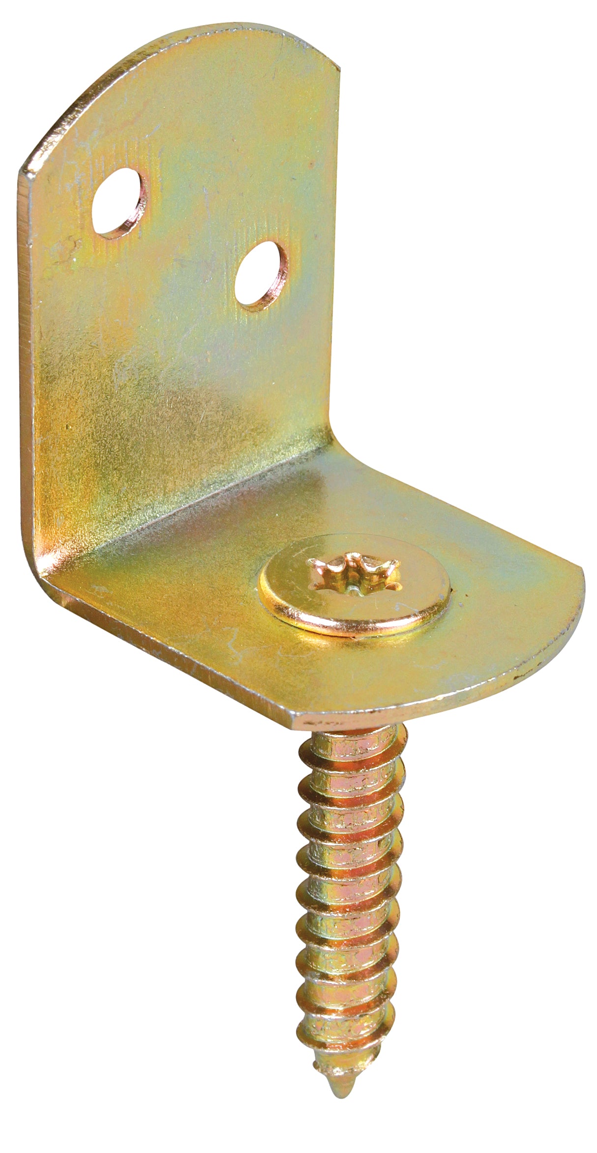 Flechtzaunhalter L-Form, vz bunt chrom.