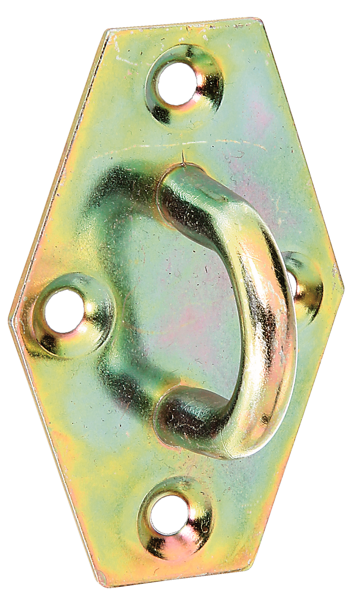 Öse auf Platte, gbvz., 64x41x31 mm 32x32x18 mm, vz bunt chrom.