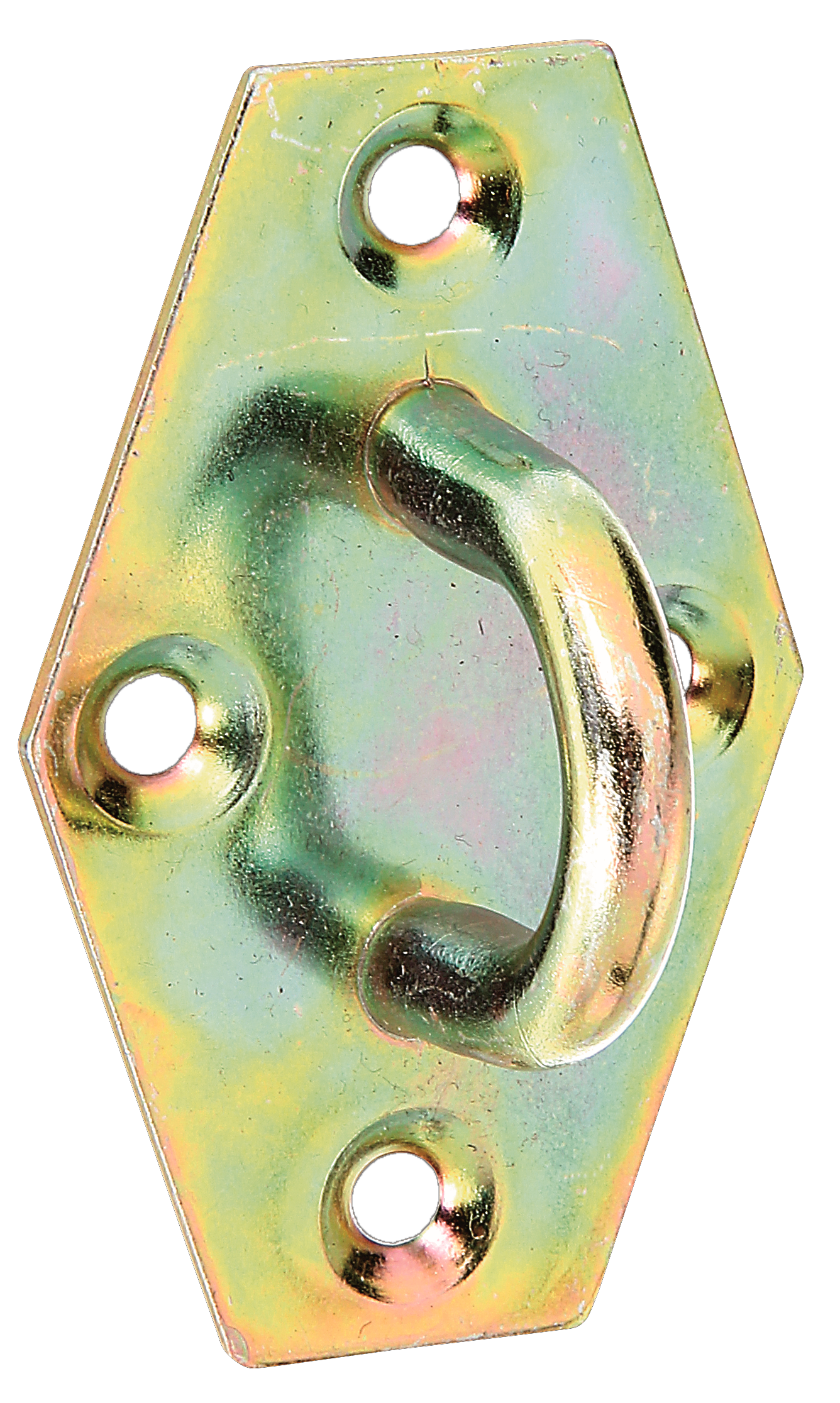 Öse auf Platte, gbvz., 64x41x31 mm 32x32x18 mm, vz bunt chrom.