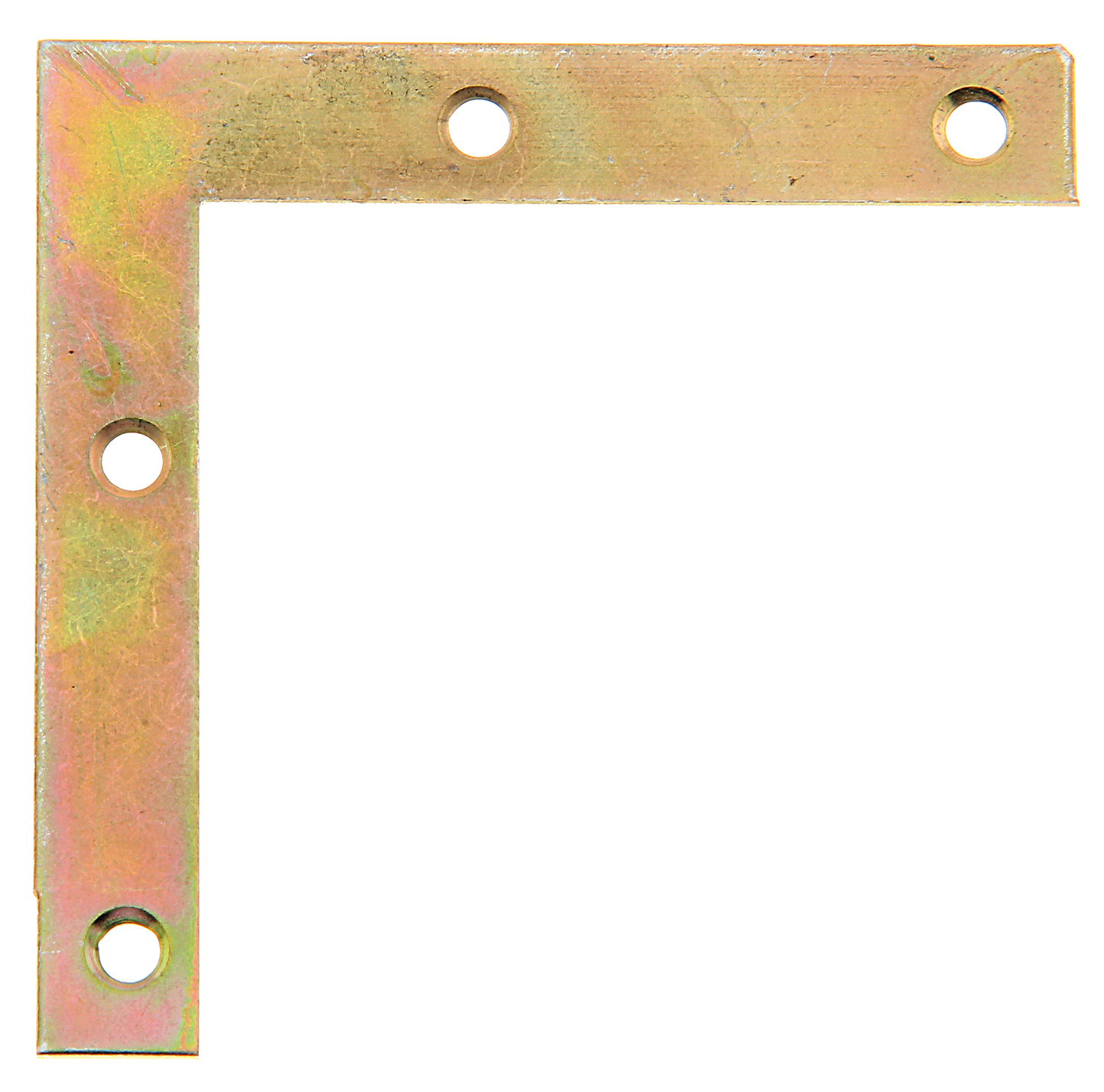 Möbelwinkel, gelb-verzinkt, 75x75x12 mm 75x75x12 mm, vz bunt chrom.