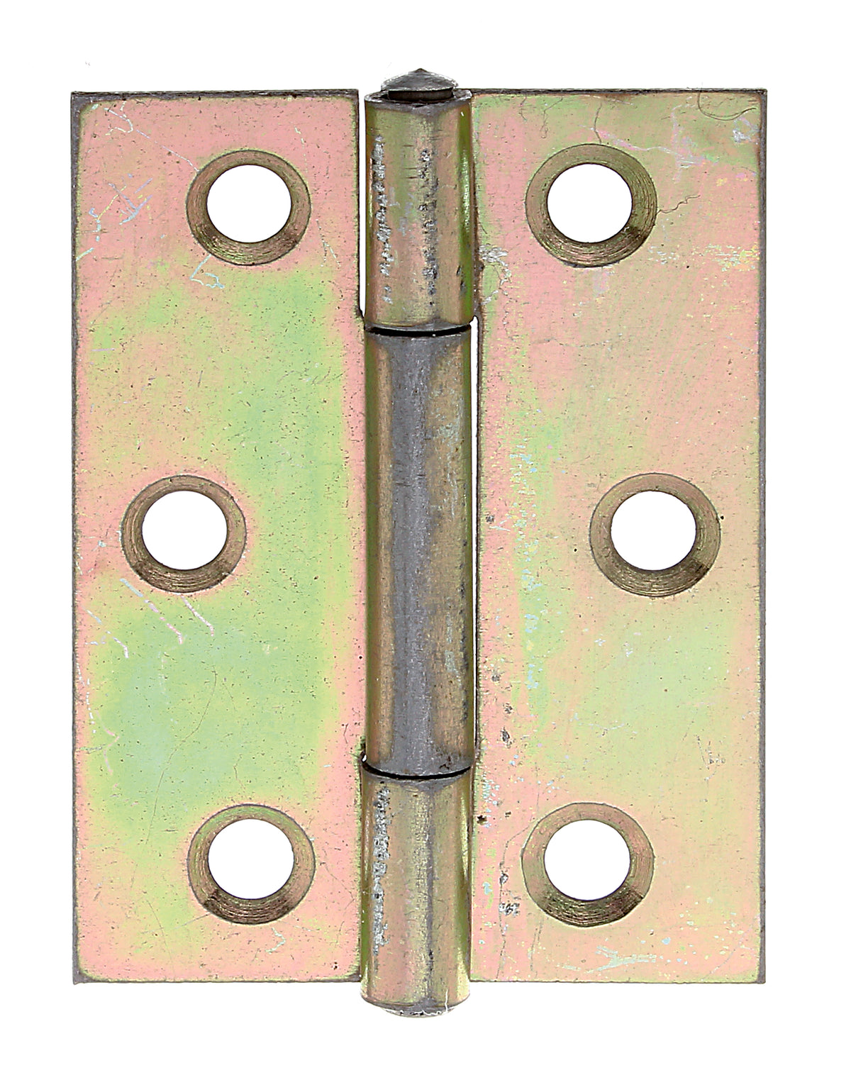 Scharnier halbbreit, gbvz., 51x37x1 mm 50x39 mm, vz bunt chrom.