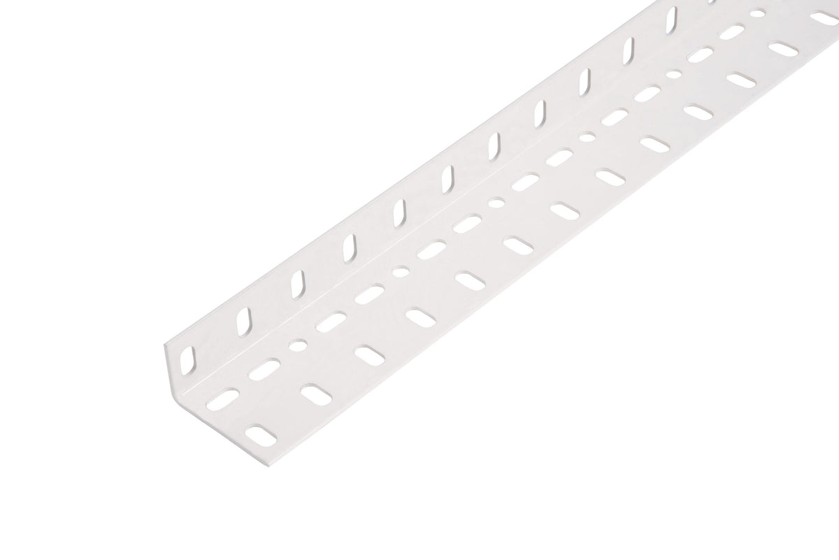 Conceptor Winkelprofil Stahl, 25x45x1,5 / 1 m, weiß-besch. 25x45x1,5 / 1 m, weiß-besch.