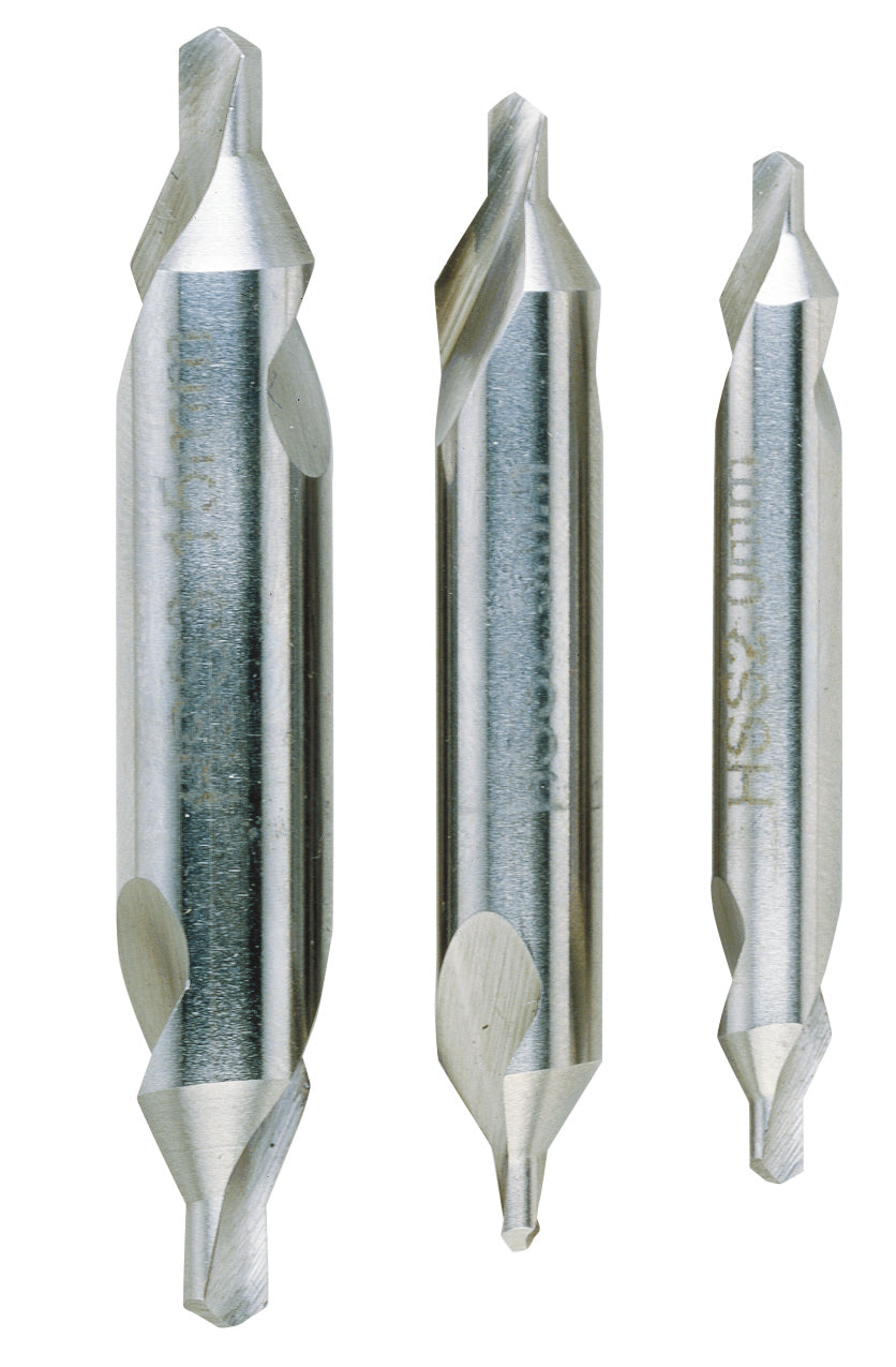 Zentrierbohrersatz 3-tlg., DIN 333, HSS (2,0-2,5-3,15 mm)