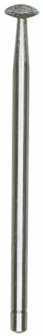 Diamantschleifstift, Linse, 5,0 mm