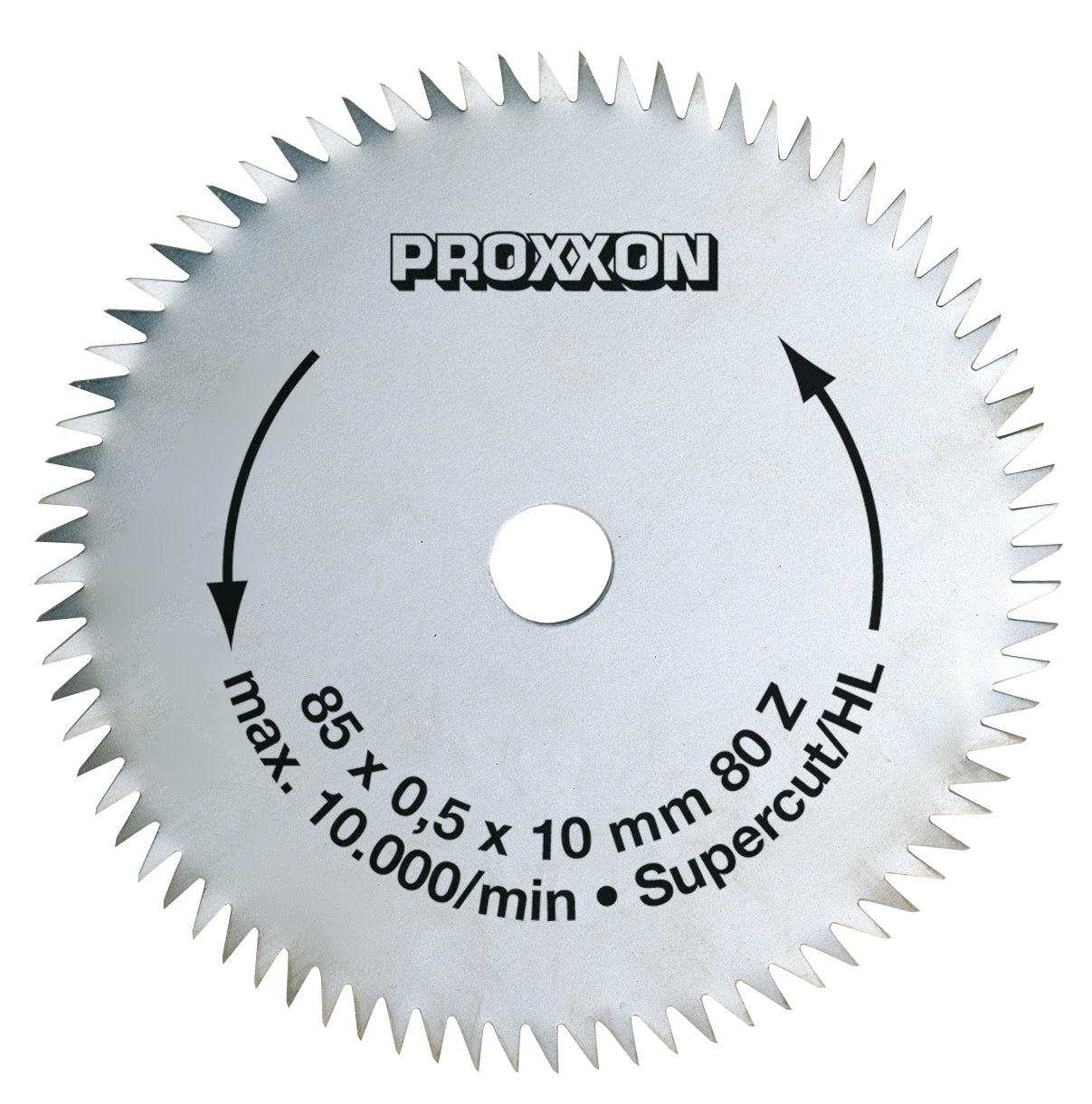 PROXXON-Kreissägeblatt Super-Cut, Ø 85 x 0,5 x 10 mm, 80 Zähne