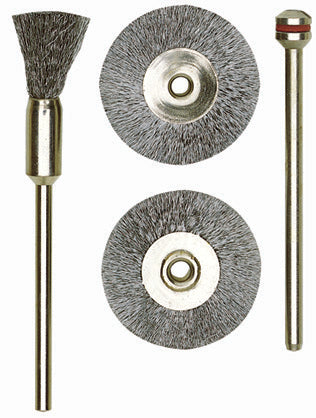 PROXXON-Pinselbürsten, Stahl, 8 mm, 2 Stück