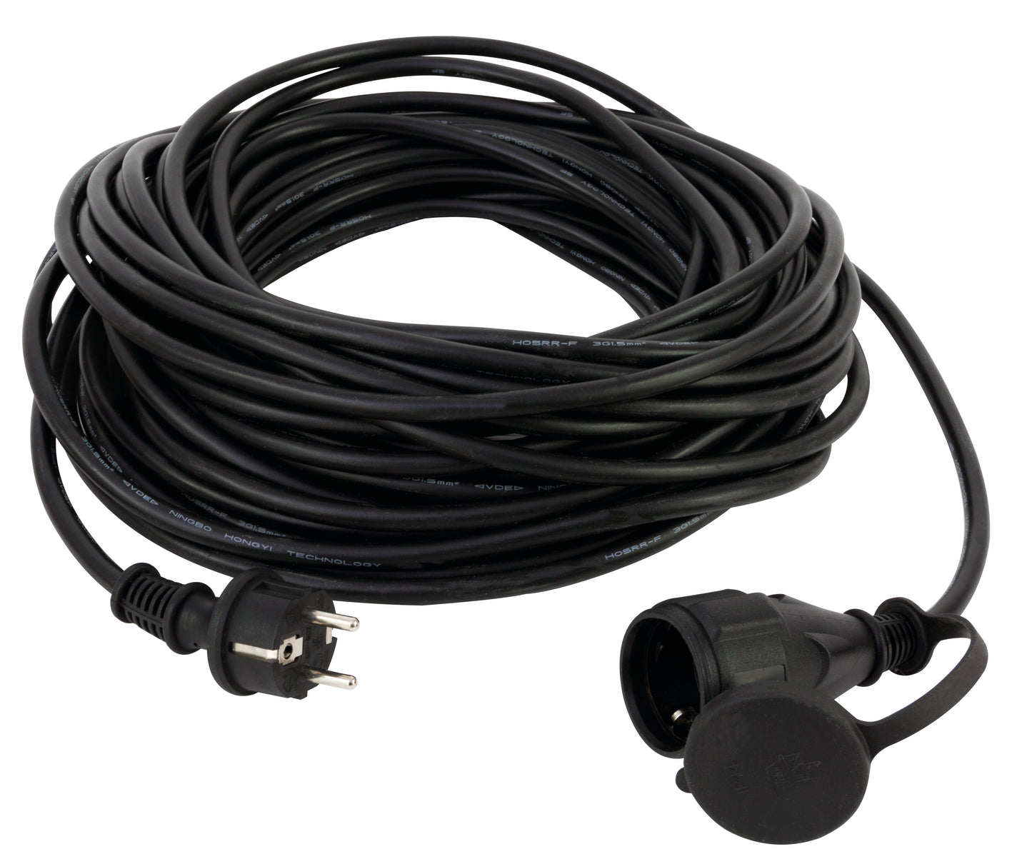Verlängerung Gummi Schuko H05RR-F 3G1,52 25m schwarz