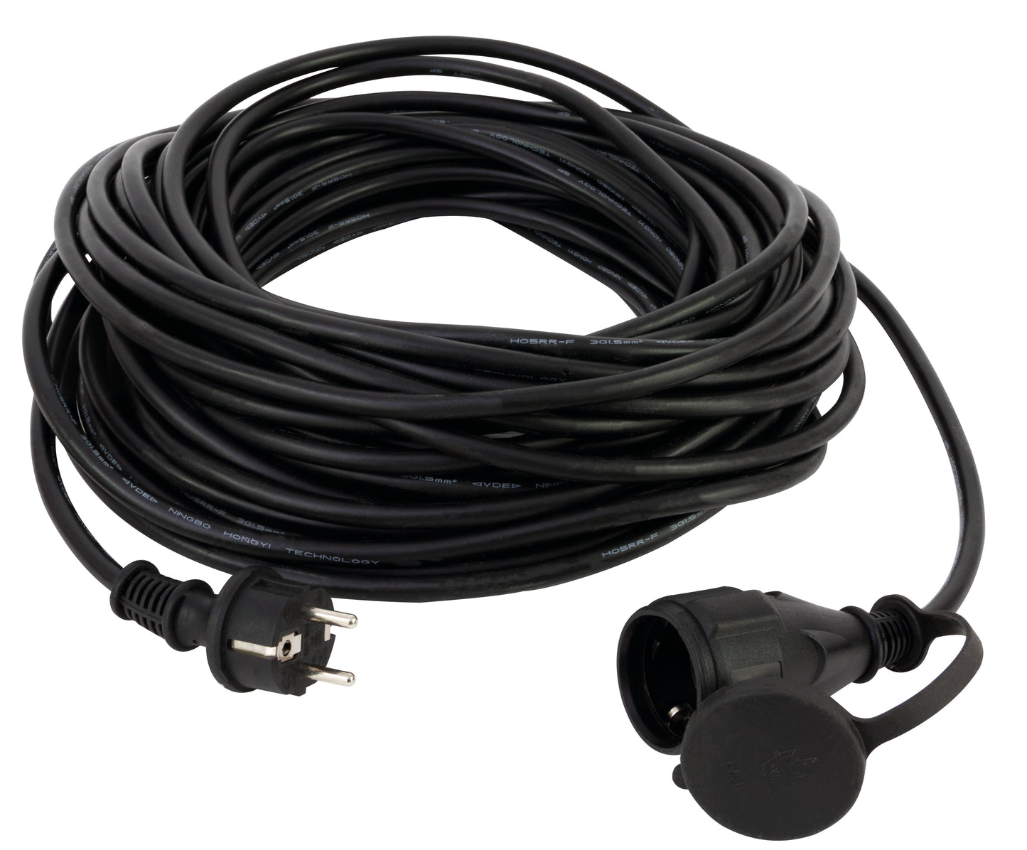 Verlängerung Gummi Schuko H05RR-F 3G1,52 10m schwarz