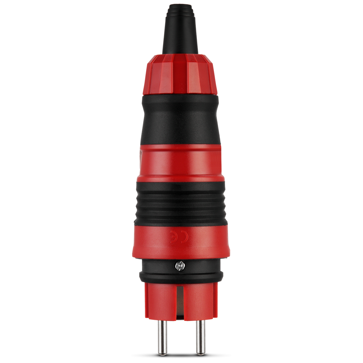 REV PROFI Schutzkontakt Gummistecker | IP44 | 230V | rot