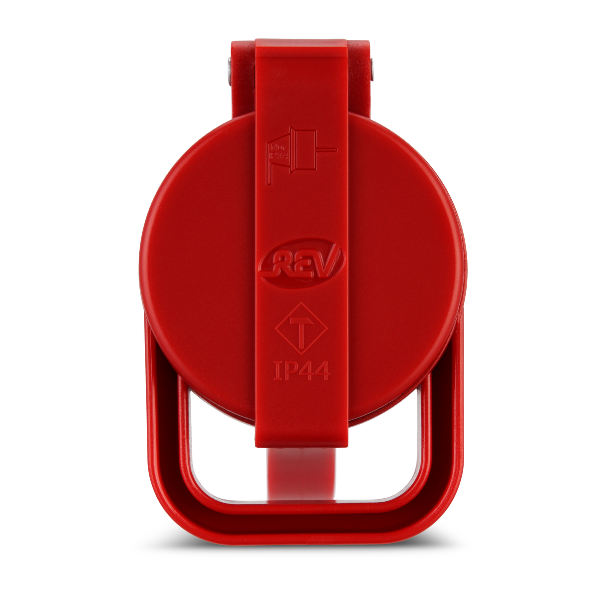 REV PROFI Schutzkontakt Gummikupplung | IP44 | 230V | rot