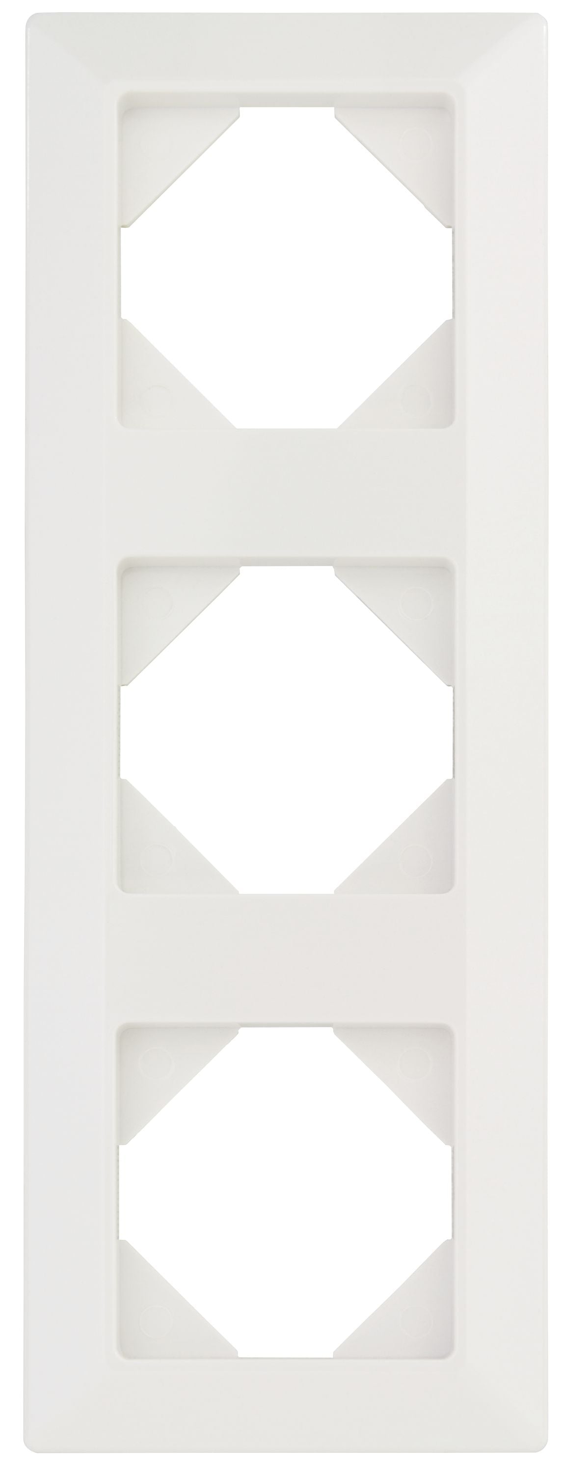 Quadro Abdeckrahmen | 3-fach | Weiß