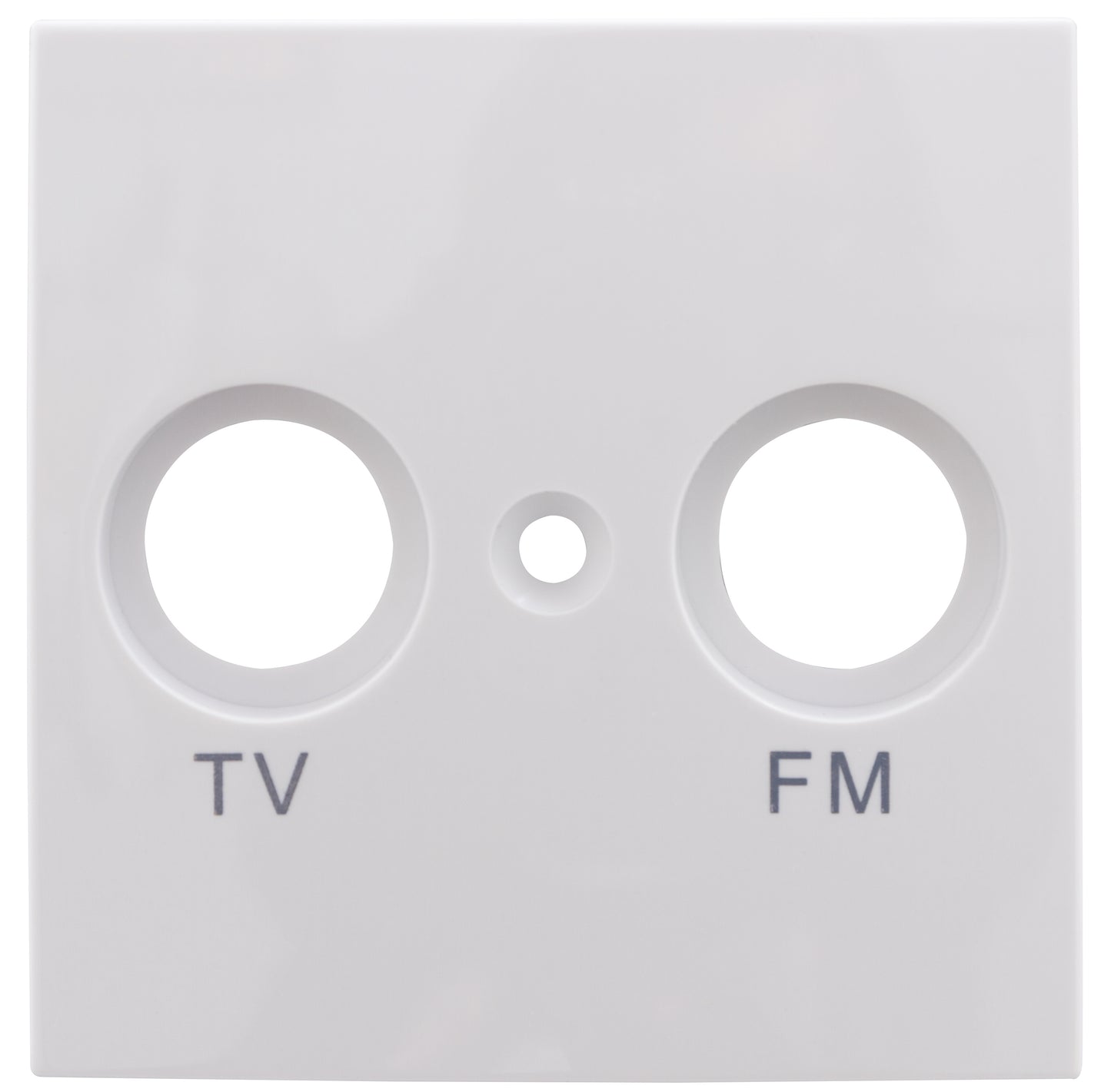 Studio Abdeckung für Antennen-Dose TV / RF | Weiß