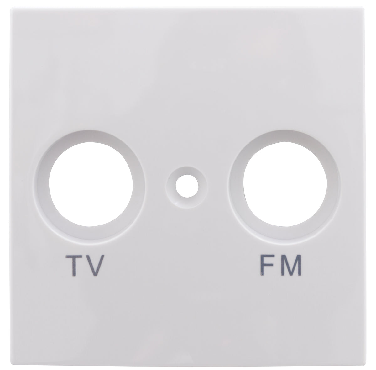 Studio Abdeckung für Antennen-Dose TV / RF | Weiß