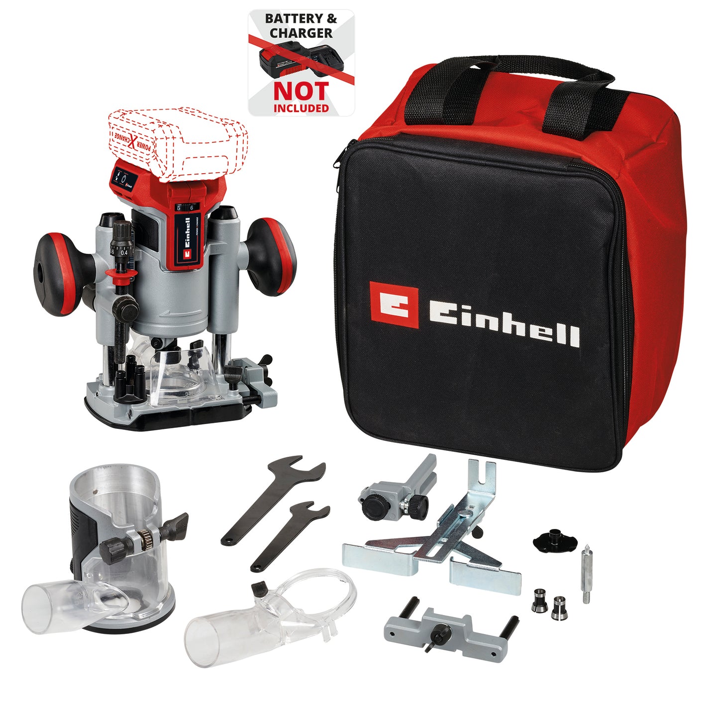 Einhell Akku-Oberfräse /-Kantenfräse TP-RO 18 Set Li BL - Solo