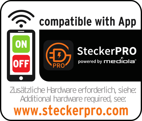 Funkschaltset 1000W RC CE1 0201 2x IP44 Empfänger, 1x Handsender RC CE1 0201 IP44