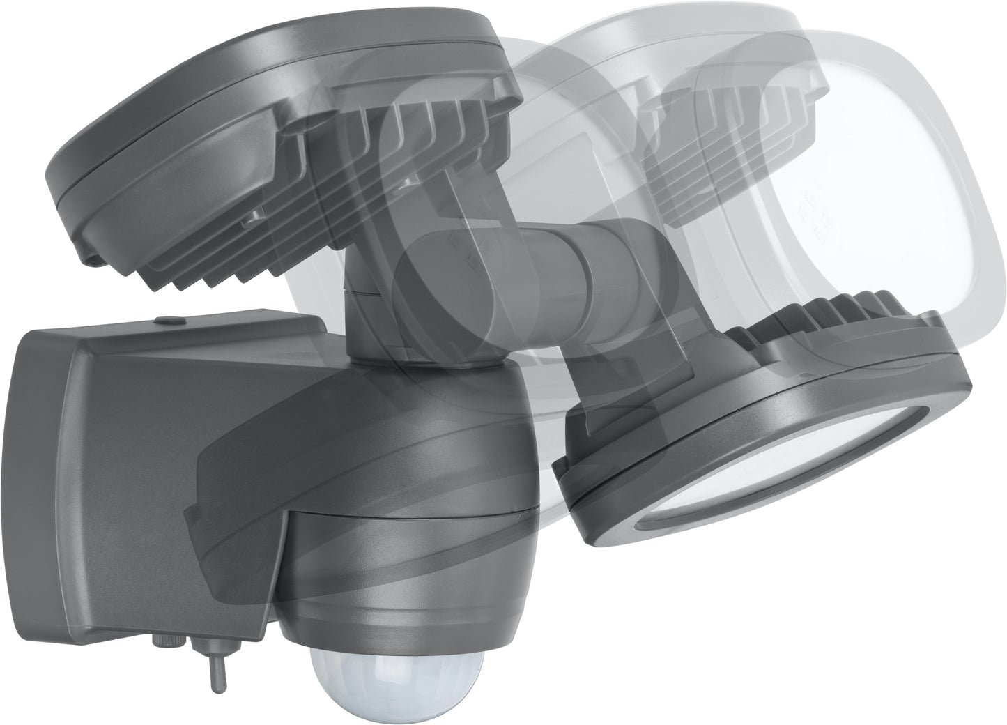 Batterie LED Strahler LUFOS 420 480lm, Doppelkopf, PIR, IP44