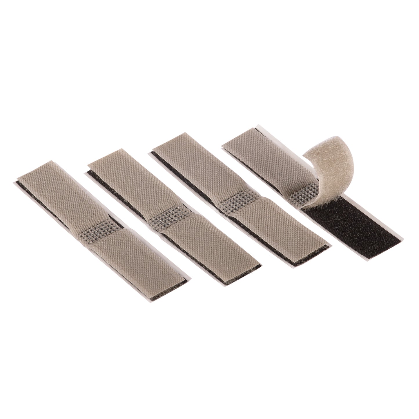 Kabelfix kleb. grau/schwarz 100x20mm 4St