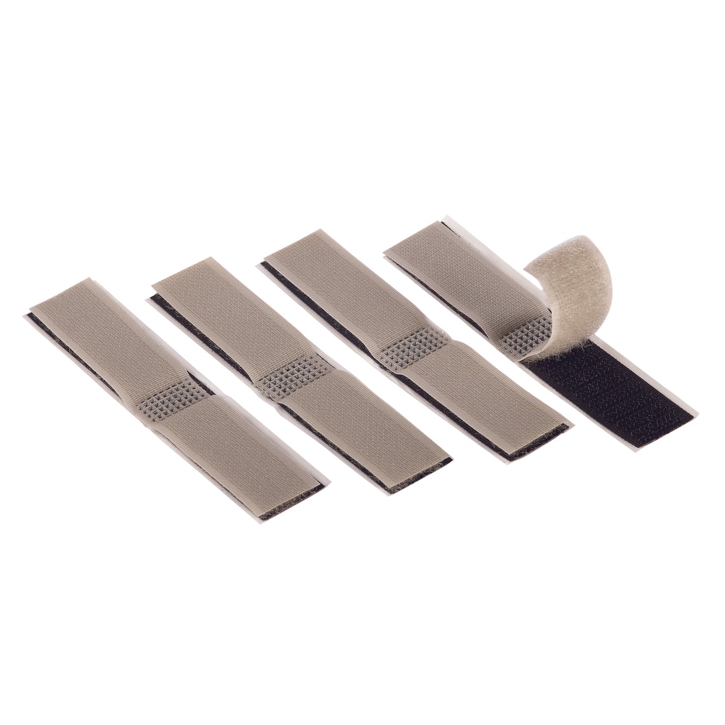 Kabelfix kleb. grau/schwarz 100x20mm 4St