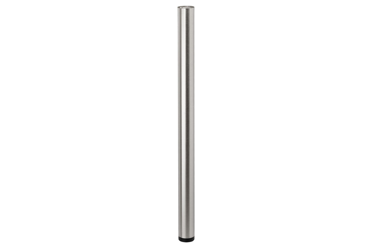 Möbelfuß PASO 710 x Ø 60 mm Edelstahl Dekor