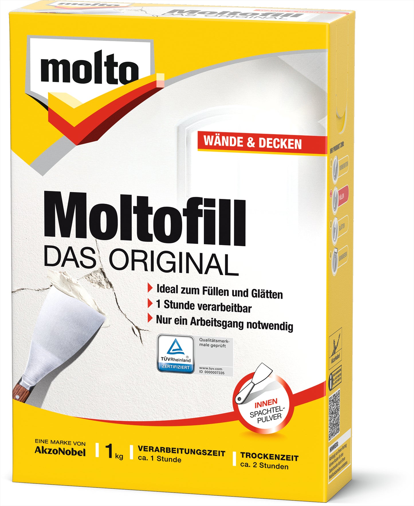 Moltofill Spachtelpulver für Innen | 1kg
