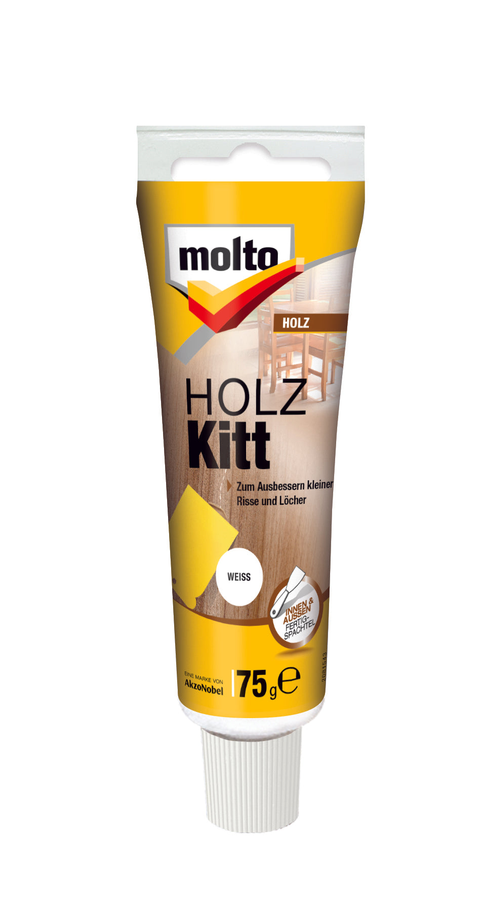Molto Holz Kitt 75g | Weiss